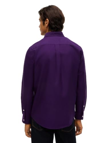 Image of Tommy Hilfiger Men's Long Sleeve Oxford Shirts in Regular Fit, Men's Button Down Shirts, Also Available in Big and Tall