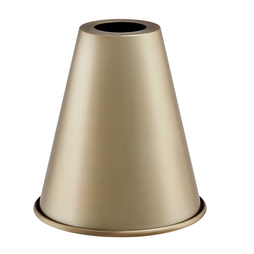 Aspen Creative 21603-41,Replacement Cone Metal Shade for Pendant Light,Light Bronze,6"W x 6-1/2"H,Center Hole 1-5/8"