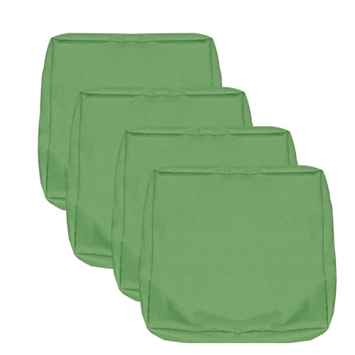 Patio Seat Cushion Covers,Washable Slip Covers Replacement,Waterproof Outdoor Furniture Chair Cushion Pillow Seat Cover for Couch,Garden,Sofa,Olive Green,24"22"4"(4 Covers Only)