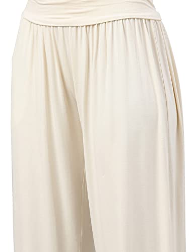 Image of GO COLORS Women Mid Rise Viscose Harem Pants | Wrinkle Free, Relaxed Fit, Free Size