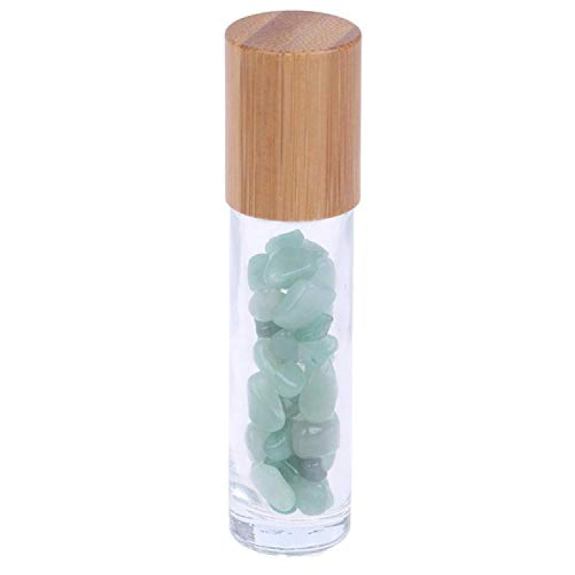 10ml Green Jade Clear Glass Roll On Bottle for Essential Oils