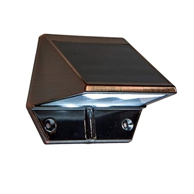 Classy Caps Solar Deck & Wall Lights, Model SL177, Electroplated Copper - High Performance, Energy Efficient, Weather-Resistant, Outdoor Solar Lights, Durable Design, Easy Installation