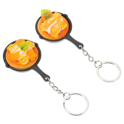 BESPORTBLE Llavero Colgante de Mini Sartén Decorativo de Pvc Diseño Exquisito y Creativo para...