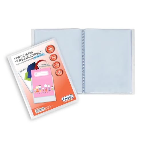 Favorit – Porta Listini 15×21 Personalizzabile 30 Buste Lisce