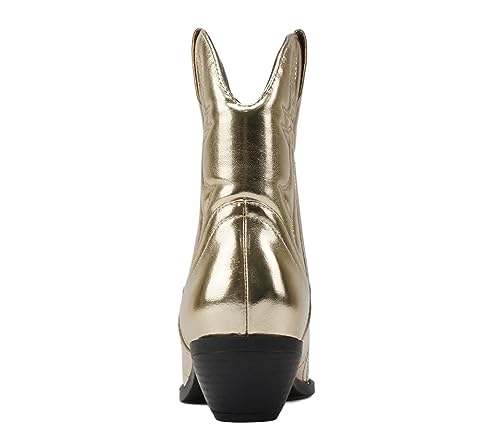 Image of Soda Women Cowgirl Cowboy Western Stitched Ankle Boots Pointed Toe Short Booties Rigging-S (Wide Fit Available)