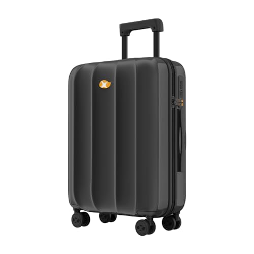 MGOB Cabin Suitcase, 20'' Carry On Lightweight Luggage, Hard Shell Trolley Travel Suitcases with Wheels, Combination Lock Suitcase Polycarbonate(PC)