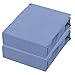 Produktbild Leonado Vicenti 2er Pack Jersey Spannbettlaken aus 100% Baumwolle Jersey - 90x200 cm bis 100x200 cm Hellblau Matratzenhöhe bis 25 cm - weiche Spannbettlaken