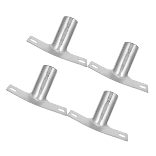ZUNOXAZ Adaptador De Cabeza De Escoba De Hierro Plateado De 4 Piezas Conector De Cabeza De Escoba De Repuesto Adaptador De Mango De Poste Adaptador De Mango para Postes De Escoba