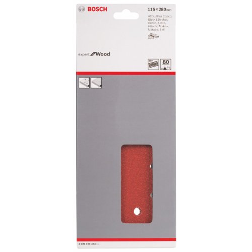 Miniatura 2 de Bosch 2 608 605 343 - Juego De 10 Hojas Lijadoras 115 X 280 Mm, 80