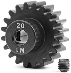 Traxxas 6494R Gear, 20-T Pinion (Machined, Hardened Steel) (1.0 Metric Pitch) (Fits 5mm Shaft)/ Set Screw