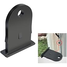 Outdoor Resin Shed Hasp Latch Plastic Hasp Latch Replacement for The Rubbermaid Outdoor Resin Shed Hasp Latch,Solid Core Plastic 1 Pcs Black