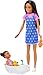 Barbie Skipper Babysitters, Inc. Playset with Brunette Doll, Brunette Toddler Doll, Bathtub & 6 Accessories Including a Rubber Duckie