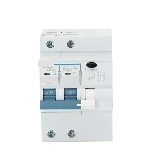 RCBO 2P 4P type AC disjoncteur différentiel avec protection surintensité rail DIN