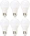 AmazonBasics Commercial Grade LED Light Bulb | 40-Watt Equivalent, A19, Daylight, Dimmable, 6-Pack