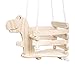 Small Foot 11589 Dinoschaukel Rex aus Holz, stabil und sicher aufgrund Einer erhöhten Umrandung, ab 18 Monaten