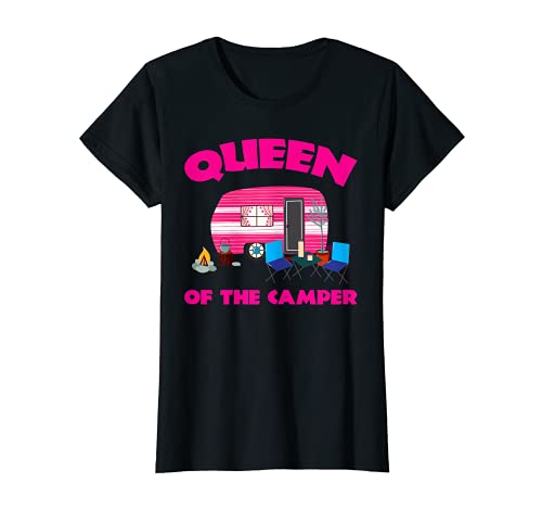 Reina Del Camper Divertido Camper Camiseta