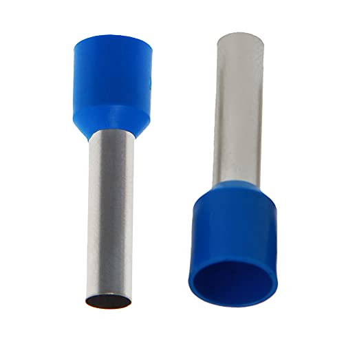 Jutagoss Crimp Pin Terminal,VE10-18 Insulated Wire Ferrule Connectors for AWG7/10mm² Blue Wire Connector 200 Pcs