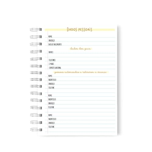 Agenda Escolar Infantil Capa Dura Ano Letivo 2 Dias Por Página A5 (Stitch)