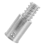 MUCKLILY Adaptador Mango Escoba Roscado Aluminio con Punta para Reparación y Varillas de Hierro y Madera