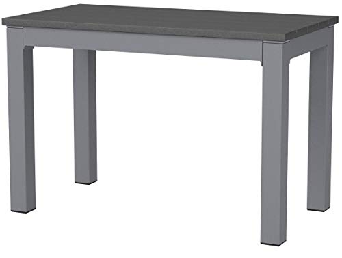Cortesi Home CH-DB700114 Jaxon Aluminum Outdoor Bench in Poly Resin, 26" W x 14" L x 17" H, Grey - Thumbnail 2