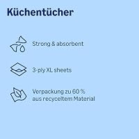 by Amazon Küchenrolle, 3-lagig, 4 Rollen (4 Rollen, 1-er Pack), 64 Blätter pro Rolle, FSC-Zertifiziert – Ansicht 5