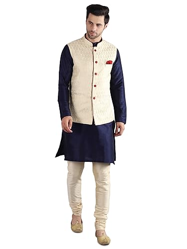 Image of Men's Kurta Pyjama with Nehru /Modi Jacket