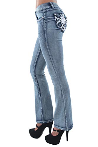 Colombian Design, Butt Lift, Levanta Cola, Boot Leg Jeans Plus/Junior Size
