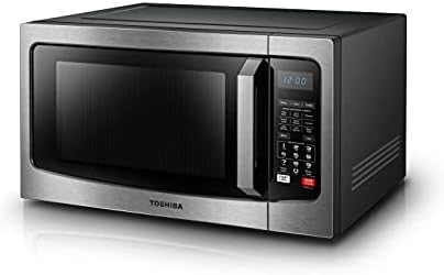 TOSHIBA 3-in-1 EC042A5C-SS Countertop Microwave Oven, Smart Sensor, Convection, Combi., 1.5 Cu. ft with 13.6 inch Removable Turntable for Family Size, Mute Function & ECO Mode, 1000W, Stainless Steel