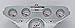 Dolphin Gauges 1955 1956 1957 1958 1959 Chevy Truck 5 Gauge Dash Cluster Panel Set Mechanical White