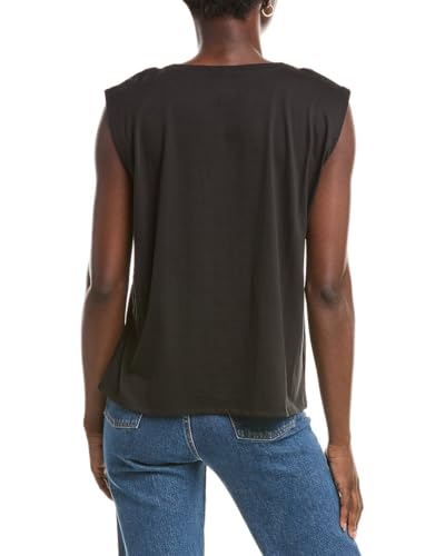 Womens Round Neck Top, L, Black2