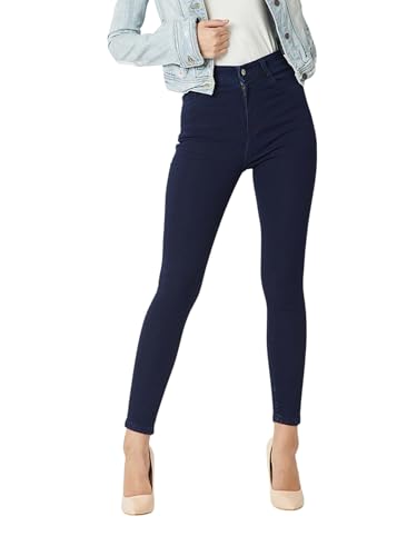 Image of Miss Chase Women's Skinny Fit High Rise Regular Length Denim Stretchable Jeans