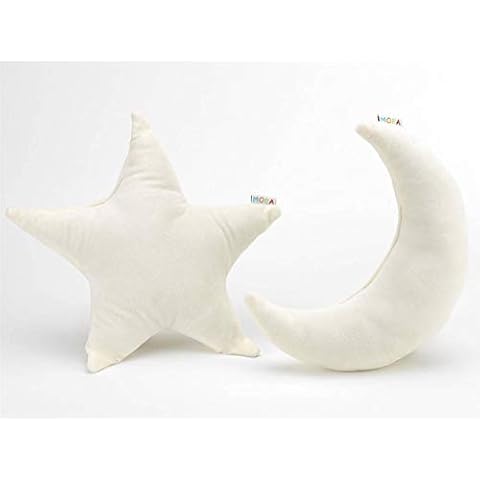 Textiles Mora Set 2 Cojines para Bebé D21 – Blanco - Cojines, unisex Cover