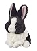 Bauer Spielwaren "Deine Tiere mit Herz" Hase sitzend: Kleines Kuscheltier zum Kuscheln und Liebhaben, ideal als Geschenk, 15 cm, schwarz-beige (12535)