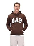 GAP Mens Heritage Logo Pullover Hoodie Dark Brown 1 M