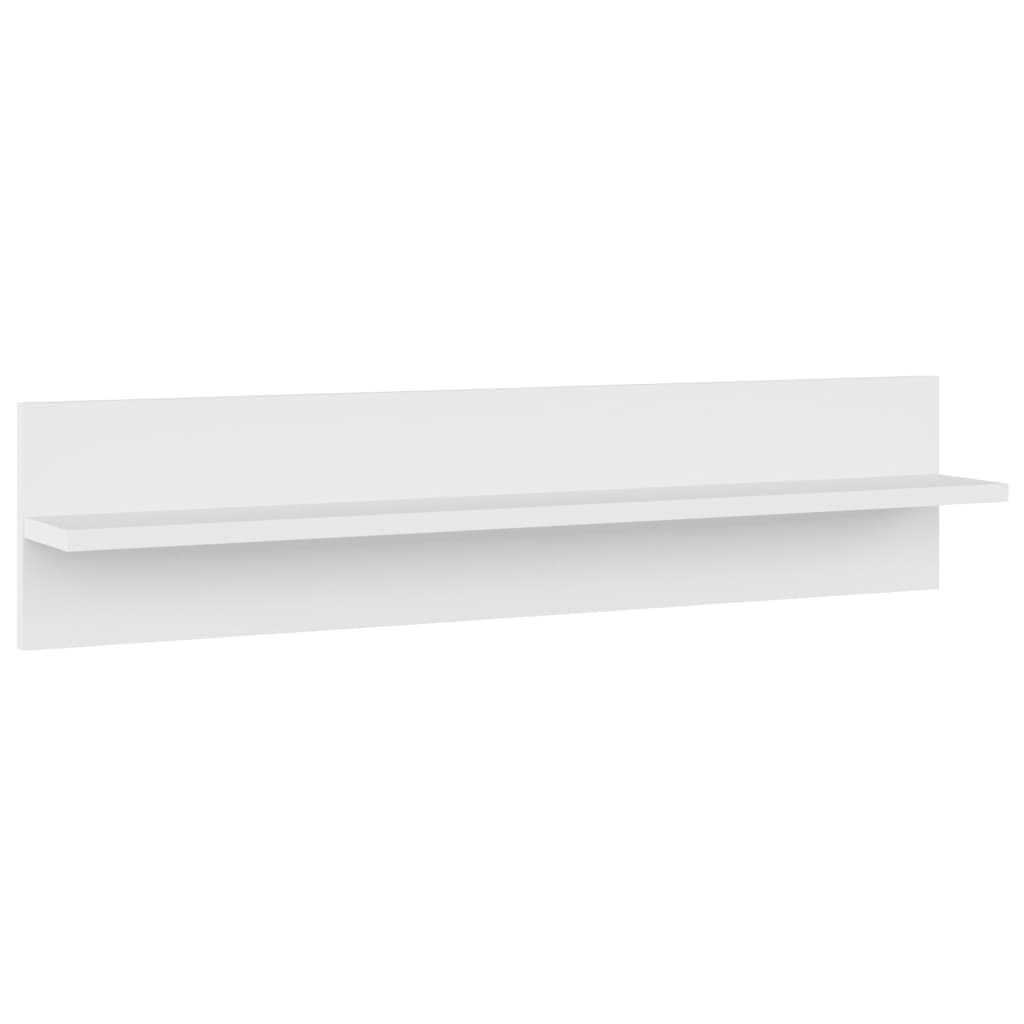 Juego de 2 estanterías de pared, 80 x 11,5 x 18 cm, material de madera, moderno diseño flotante, estantes robustos para pared en el salón, oficina o pasillo