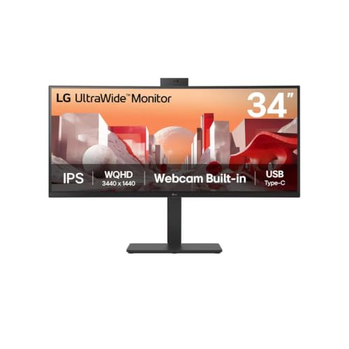 Image of LG 34BA85QE-B 34 inch 21:9 UltraWide QHD Curved IPS LCD HDR Monitor with Buil