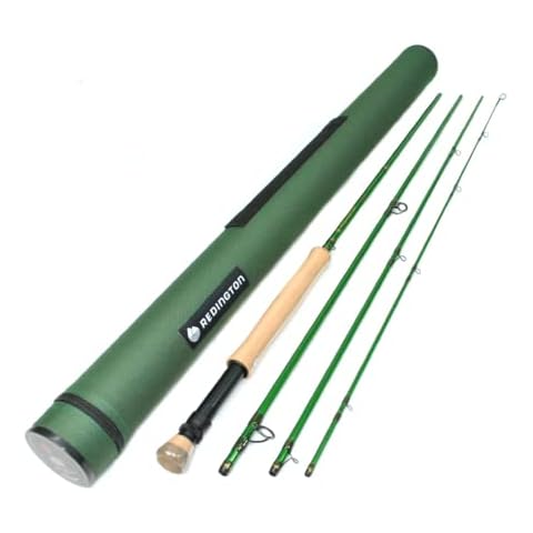 Redington Fly Fishing 490-4 Vice Rod W/Tube 4Wt 9-Foot 4Pc, Green, 9'0" Cover