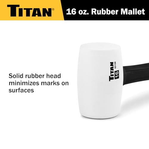 Titan 16oz White Rubber Mallet