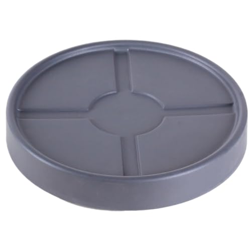 OUYUE Carrito Móvil para Macetas Base Móvil con Ruedas, Polea, Soporte Inferior, Placa For Flores, Bandeja Universal For Flores para Jardín Patio Sala De Estar(Grey,26cm)