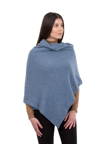 Shawl Wrap for Women Cable Knit Lambswool One Size