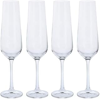 Dartington Crystal ST2557/5/P - Glitz Champagne Flutes, Set of 2 - Gift Boxed