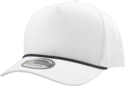 Image of KBETHOS Pro Style 5 Panel Rope Baseball Cap with Adjustable Snapback