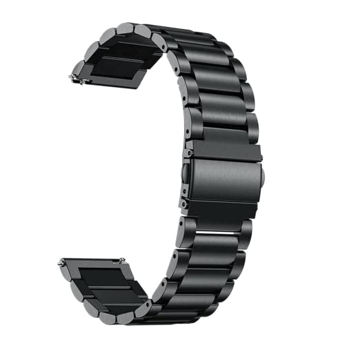 Correa de reloj de liberación rápida, 18 mm, 20 mm, 22 mm, acero inoxidable sólido de alta calidad, compatible con Samsung Galaxy Watch 5/4/3, Garmin Watch, Huawei Watch y más, 18mm, Acero inoxidable