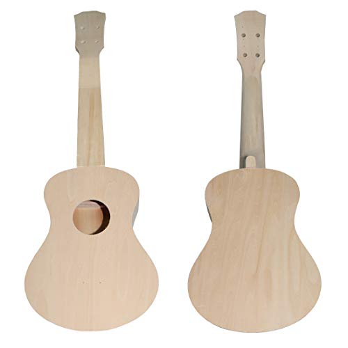 Aochenly Diy Ukulele Kit, Build Your Own Ukulele Concert Ukulele 21Inch 23Inch Basswood Make Your Own Hawaii Ukulele Diy Kit For Beginners/Kids thumb #3