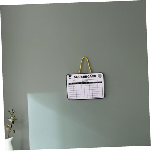 2 pcs tablero de puntuación de golf doble cara con marcadores miniatura 4
