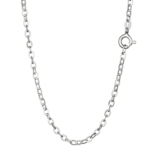 Collier ancre en argent 925 NKlaus 60cm | Mailles laminées de prestige