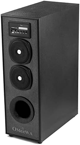 OBAGE OMEEWA MT-525X 25 Watt 2.0 Channel Wireless Bluetooth Tower Speaker (Black)