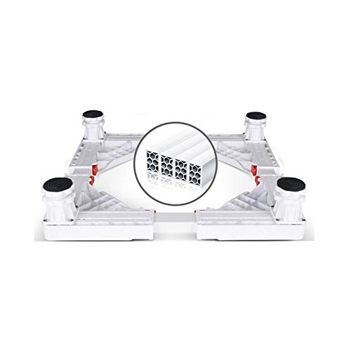 Base resistente para lavadora, mueble multifuncional para frigorífico, estante con ruedas extensibles, bandejas telescópicas para secadora, soporte ajustable para congelador con patas resistentes de 4