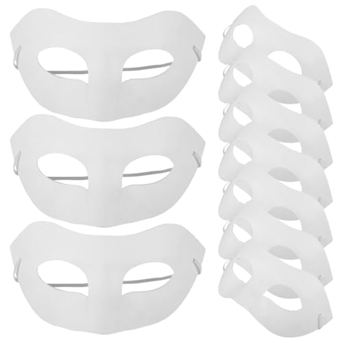 Masque de mascarade papier blanc pour déguisement carnaval et atelier créatif