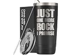Onebttl Geology Gifts for Men, Geologist Coffee Mug, Rock Collector Gifts 20oz Stainless Steel Tumbler, Just One More Rock I Promise